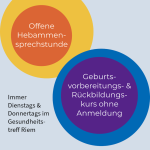 Neues Angebot im Gesundheitstreff Riem: Offener Rückbildungskurs und Hebammensprechstunde